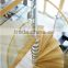 stainless steel wood spiral staircase