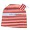 2016 Retail Top Quality Stretchy Portable Super Soft Orange Cotton Chevron Infant Car Seat Canopy