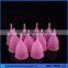 Reusable 100% Medical Grade Silicone Woman Menstrual Cup with hollow stem