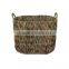 High quality water hyacinth basket,water hyacinth storage basket with handle