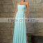 Latest dress designs for bridesmaid light blue chiffon bridesmaid dress pattens 2015 ( BDAL-500)