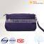 Dark color fashion plain design nylon zipper bag and lady clutch bag