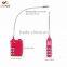 Luckiplus Luggage Locks Combination Password Locks Padlocks TSA Approved 3-Digit Red