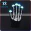 2016 Glowing LED party gloves with hunman skeleton,led gloves