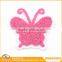 Professional custom garment embroidery patches fashion smile patch emoji patch