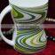 creative fashion siple retro cambered colour ceramic mug for gift and decoration