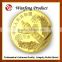 2015 new design metal plain gold coins producer