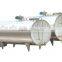 Horizontal milk straight cooling tank price