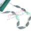 green&gray rectangular silicone teething beads necklace loose silicone beads silicone teething necklace wholesale TN069