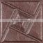 Decorative Wall 3d Leather Covering Leather Carving 3d Wall Panel