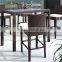 wicker dining room table and chair