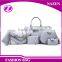 Hot Sell PU leather Material patent Leather Logo Handbag For Weekend