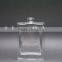 100 ml flat square transparent make-up perfume glass bottle