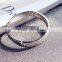 Decent Chunky Alloy Bracelets Ornaments Oblique Strip Carved Inlay Tiny Bling Beads Single Tone Female Bracelets Jewelry