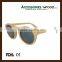 China quality custom polarized Bamboo sunglasses with spring hinge