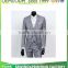 Custom Made Slim Fit Light Grey Groom Tuxedos Notch Lapel Best Man Groomsmen Men Wedding Suits
