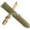 Custom Canvas Stitched Studded Leather Nato Watch Strap