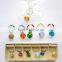 2016 Factory set of 6 different shapes custom glass wine charms