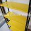 supermarket black and yellow metal engine oil floor standing display exhibition stand HSX-S0248