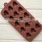 FDA&LFGB Approved Customized Silicone Chocolate Mold Heart Shape