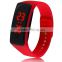 Sports style unisex silicone led light wristwatch electronic watch