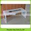 Custom Milky White U Acrylic Waterfall Tables with Logo Printing