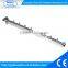 Chrome Oval Tube Slanting Tube Clothes Hanging Metal Display Hooks with Ball Stopper