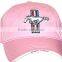Contrasting piping custom baseball cap and hat