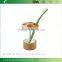 White and natural Bamboo Toothbrush Holder Stand