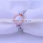 charm lignt pink pearl rings silver sterling pearl rings jewelry