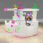 Mini white lovely mall food bubble tea kiosk design for sale