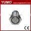 YUMO 19mm LA19-AJS 1NO 1NC Flat Round momentary alternate stainless steel meter waterproof push button switch