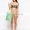 Custom ladies hard cup bikini swimwear