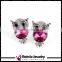European Style Accessories Night Owl Stud Earring 3 Colors