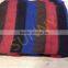 China supplier manufacture high grade multi stripes printed blanket