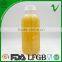 450ml Cold Press Juice Clear Plastic French Square Bottles With Food Grade