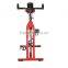 Soozier Upright Stationary Exercise Cycling Bike w/ LCD Monitor - Red and Black