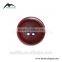 4 Holes Fancy DTM Red Natural Corozo Nut Buttons