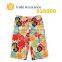 2015 New Fashion Children Kids Clothing Boys 100% Cotton Casual Sport Colorful Floral Printing Beach Shorts Half Pants Trousers