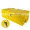 Wholesale Custom High-grade Leather 2 Bottles of Champagne Wine Boxes, Yellow Wooden Gift Box