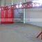 Powder coating curing ovens with overhead conveyor