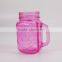 450ML Cold Beverage Glass Mason Jar With Handle