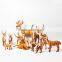 simulation type holiday deer and christmas tree