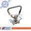Aluminum Base Single Stud Fitting with Stainless Steel D Ring for L Track