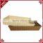 Customize rattan hand woven market baskets for supermarket fruit display