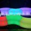 Hotel/restaurant/bar/lounge wireless led curve seatting cube chair
