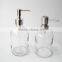 cheap smooth practical glass liquid foam soap preserve bottle with metal cap