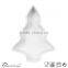 Snow shape sauce plate small plate stoneware ceramic plain white color dishes