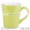ceramic milk mug two tone glossy coffee mug
