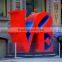large outdoor sculptures metal crafts robert indiana sculpture love
